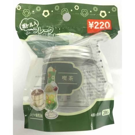 ボトル入フレークシール喫茶柄の商品画像