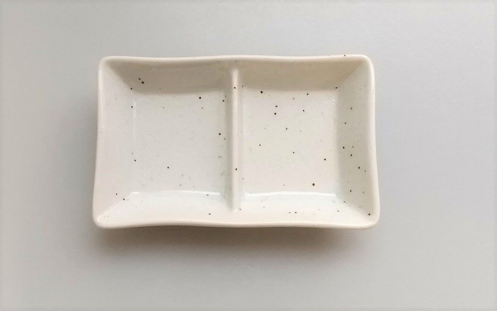 粉引　二品皿の商品画像