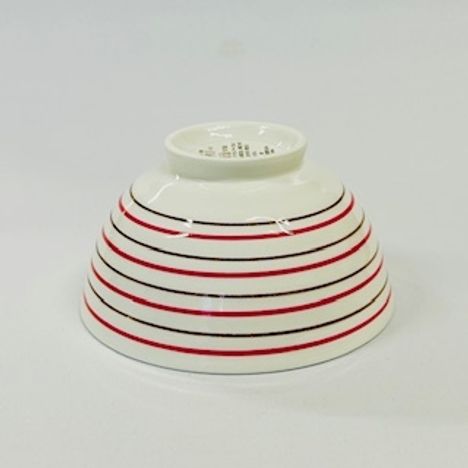 ダブルリング赤　茶碗の2番目の写真