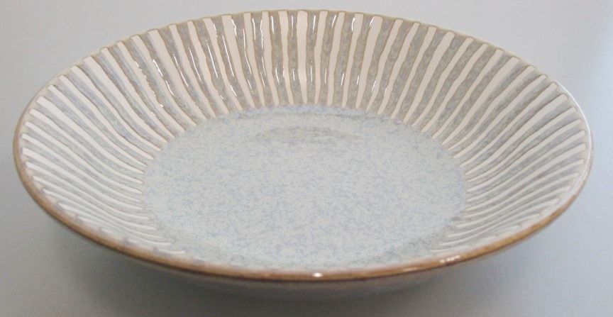 撥水十草グレー　１７ＣＭ浅鉢の商品画像