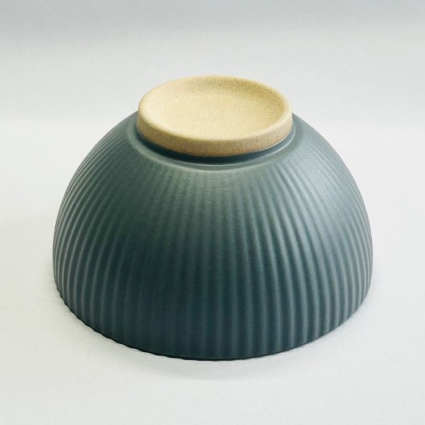 千筋黒　茶碗の商品画像