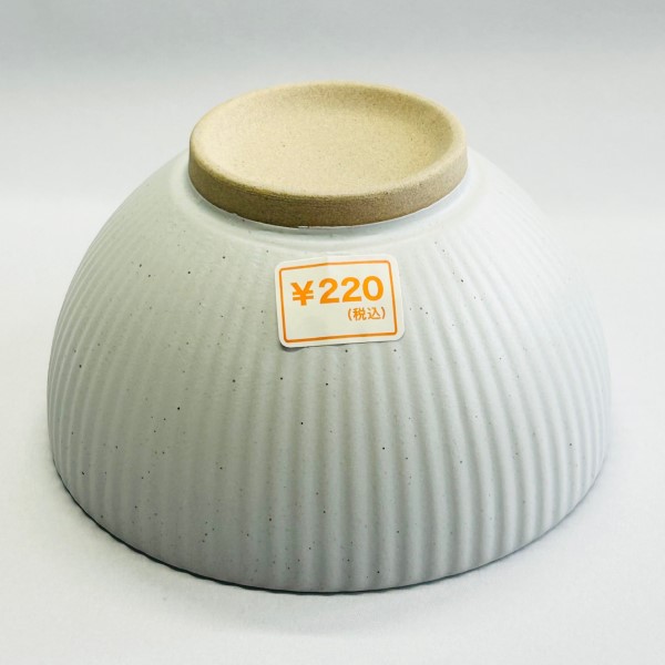 千筋白　茶碗（大）の商品画像