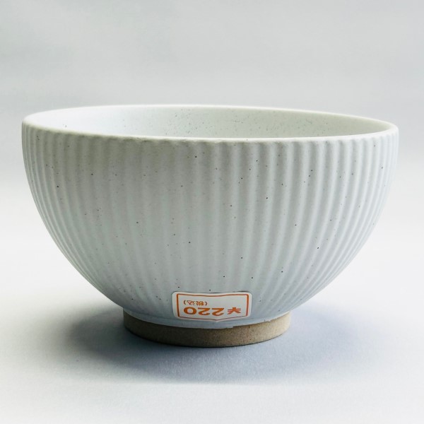 千筋白　茶碗（大）の3番目の写真