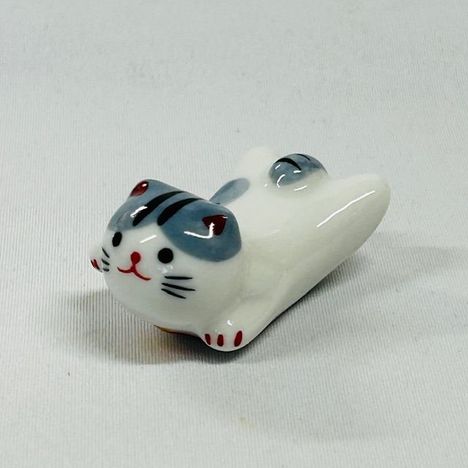 のびのび猫サバ白 箸置き | 【公式】≪大量注文専門≫Can☆Doネット
