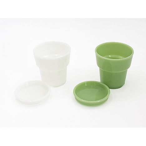 ガラス風ポット（受皿）２号の2番目の写真