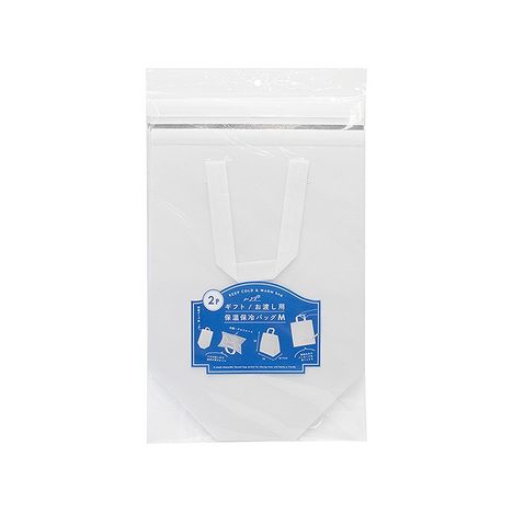 ギフト用保温保冷バッグＭ２Ｐ　ホワイトの商品画像
