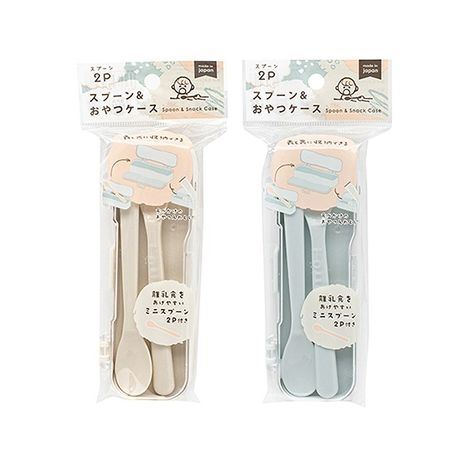 幼児食器　スプーン２Ｐ＆おやつケースの画像