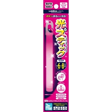 光るスティック　ピンクの画像