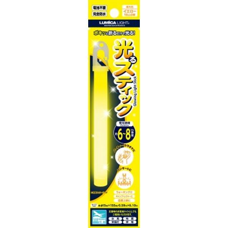 光るスティック　イエローの商品画像