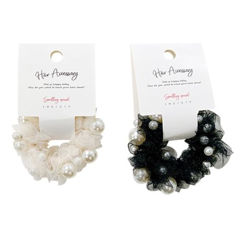 ヘアゴム　レースパールの商品画像