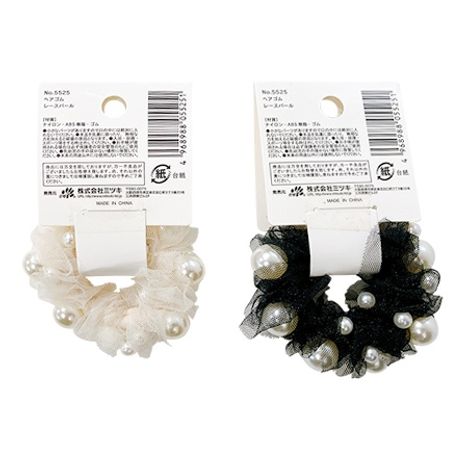 ヘアゴム　レースパールの2番目の写真