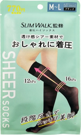 スリムウォーク着圧シアーＭＬの商品画像
