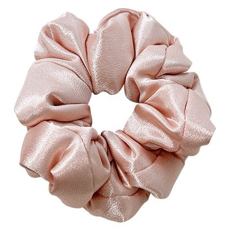 わた入りシュシュ　ピンクベージュの3番目の写真