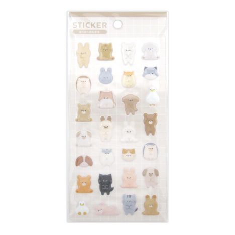 ステッカーぷくぷくあにまるの商品画像