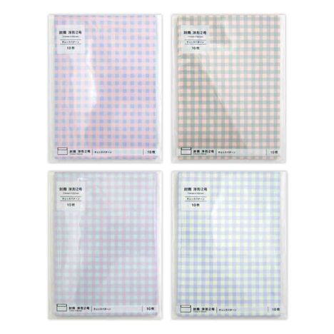 封筒　洋形２号　チェックパターン　１０枚の商品画像