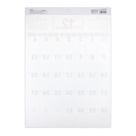 ２６壁掛けカレンダーＡ３ベーシック縦月始の2番目の写真