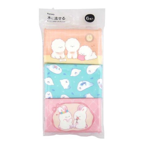 ミニミニポケットティッシュＷあにまる６Ｐの画像