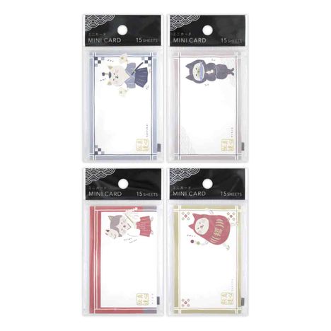 ジャパニーズスタイルミニカードねこ１５枚の商品画像