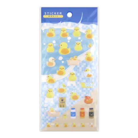 ステッカーぷくぷく銭湯あひるの商品画像