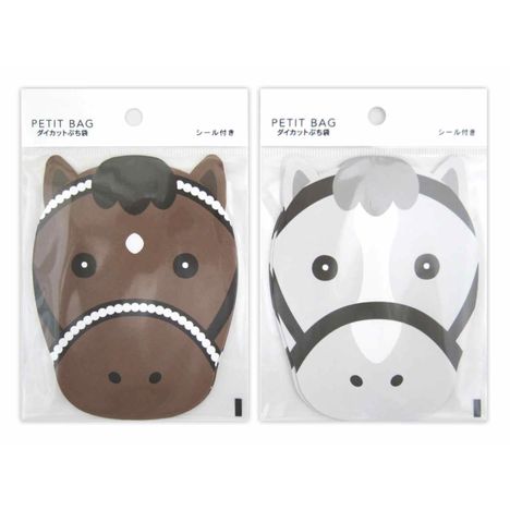 ダイカットぷち袋馬３枚の商品画像