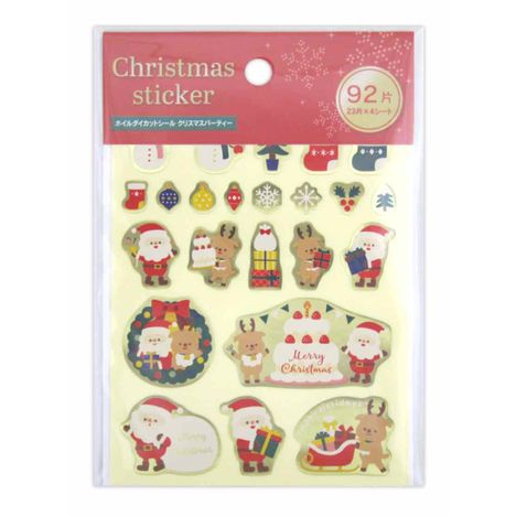 ホイルダイカットシールクリスマスパーティの商品画像