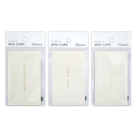 ミニカードメッセージ入り１０枚の画像