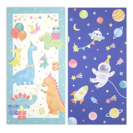 万型封筒　パーティー柄　５枚の3番目の写真