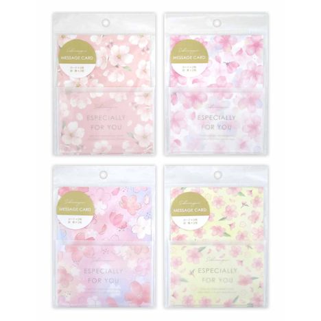 メッセージカード桜巡り３枚の画像