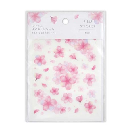 フィルムダイカットシール桜巡５２片の画像