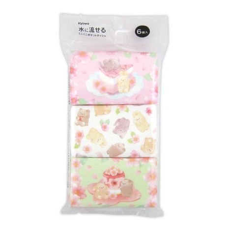 ミニポケットティッシュ桜巡りスイーツ柄の画像