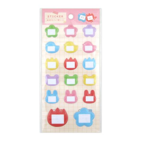 ぷくぷくシールおなまえバッチ風の画像