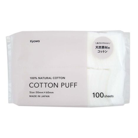 コットンパフ１００枚の商品画像