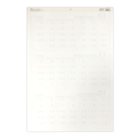 ２７壁掛けカレンダーミシン目入り３ヵ月の2番目の写真