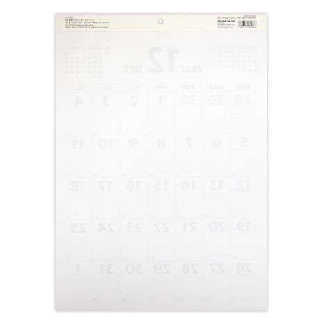 ２７壁掛けカレンダーＡ３モノトーンの2番目の写真