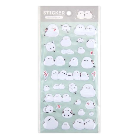 ステッカーぷくぷくもふもふばーどの画像