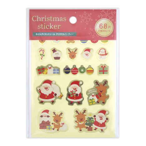 ホイルダイカットシールクリスマスパーティの画像