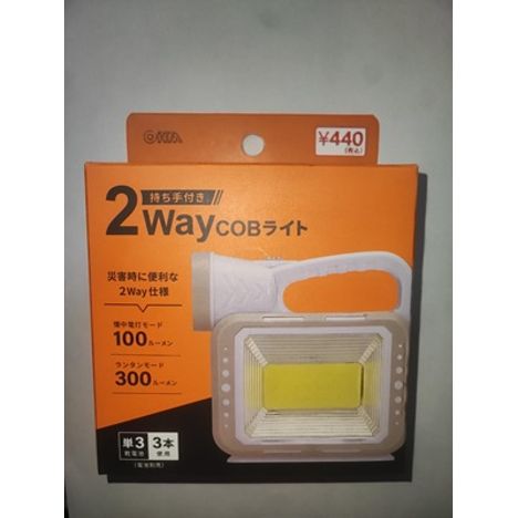 持ち手付き２ＷＡＹＣＯＢライトの画像