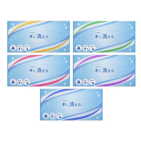 エルモア水に流せるティシュー　１６０組の画像