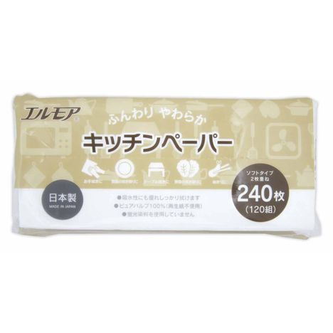 エルモアふんわりキッチンペーパー２４０枚の画像