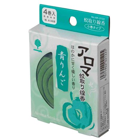 アロマ蚊取り線香　青りんご　４巻の画像