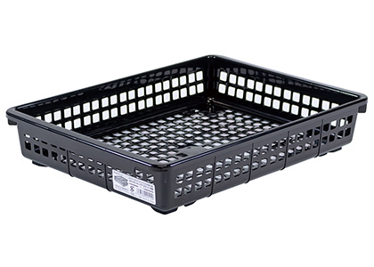 Ａ４スタッキングバスケット浅型ＢＫの商品画像
