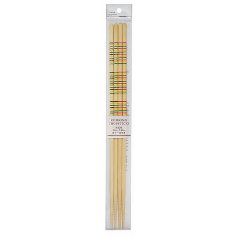 竹菜箸　２Ｐ　カラーカブキの商品画像
