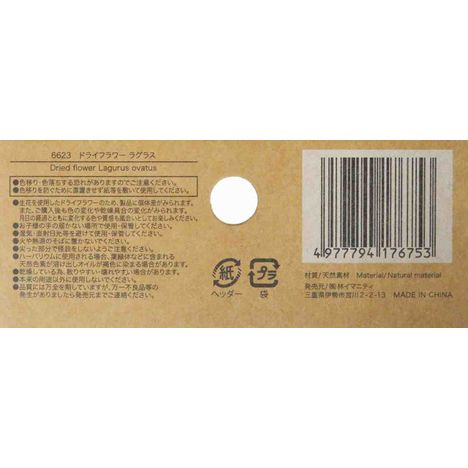 ドライフラワー　ラグラスの5番目の写真