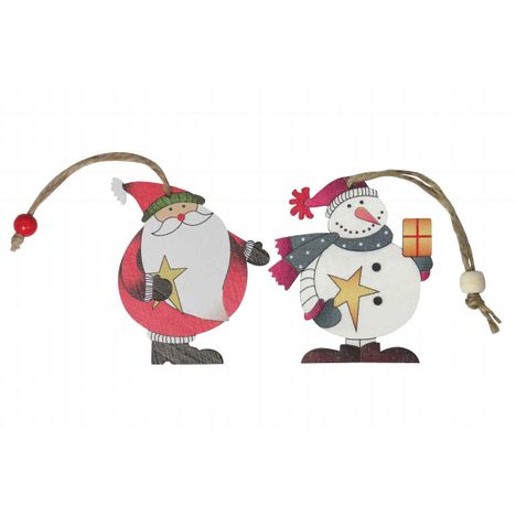 ウッドオーナメント　クリスマス　２Ｐの4番目の写真