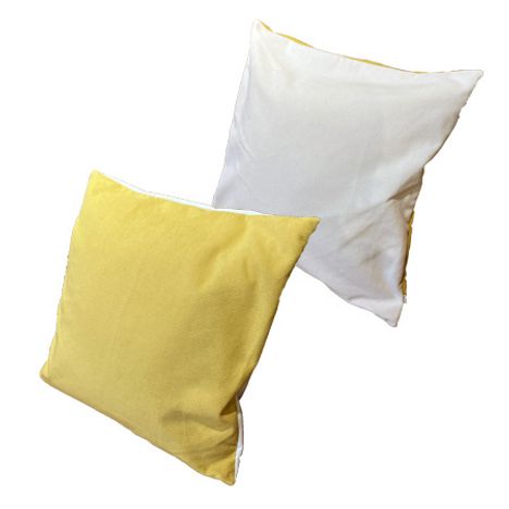 クッションカバー　バイカラーＹＥの4番目の写真