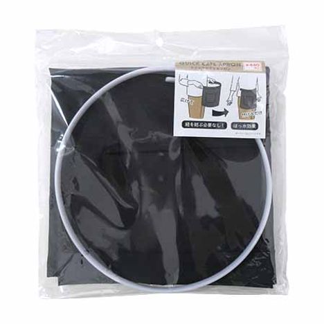 クイックカフェエプロンＢＫの画像