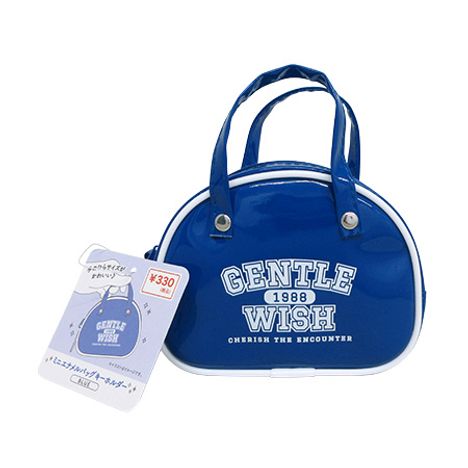 ミニエナメルバッグキーホルダーＢＬの画像