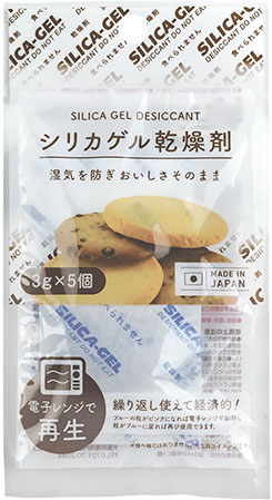 シリカゲル乾燥剤　３ｇＸ５Ｐの商品画像