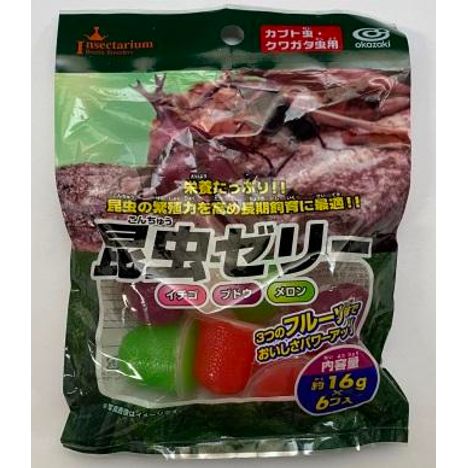 昆虫ゼリー１６Ｇ×６個入フルーツの商品画像