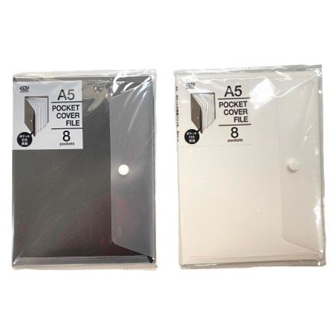 Ａ５ポケット付表紙ファイル８ポケットの商品画像